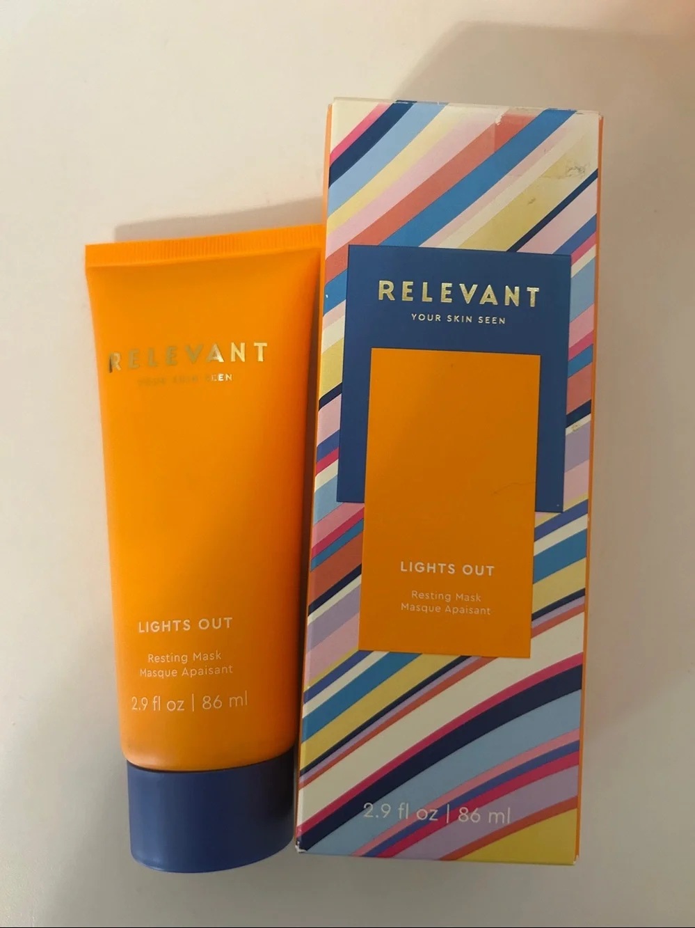 7pc Bundle of Relevant Lights Out Brightening Mask & Sol-Tone Glow Serum
